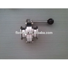 1 1/2" stainless steel sanitary butterfly valve